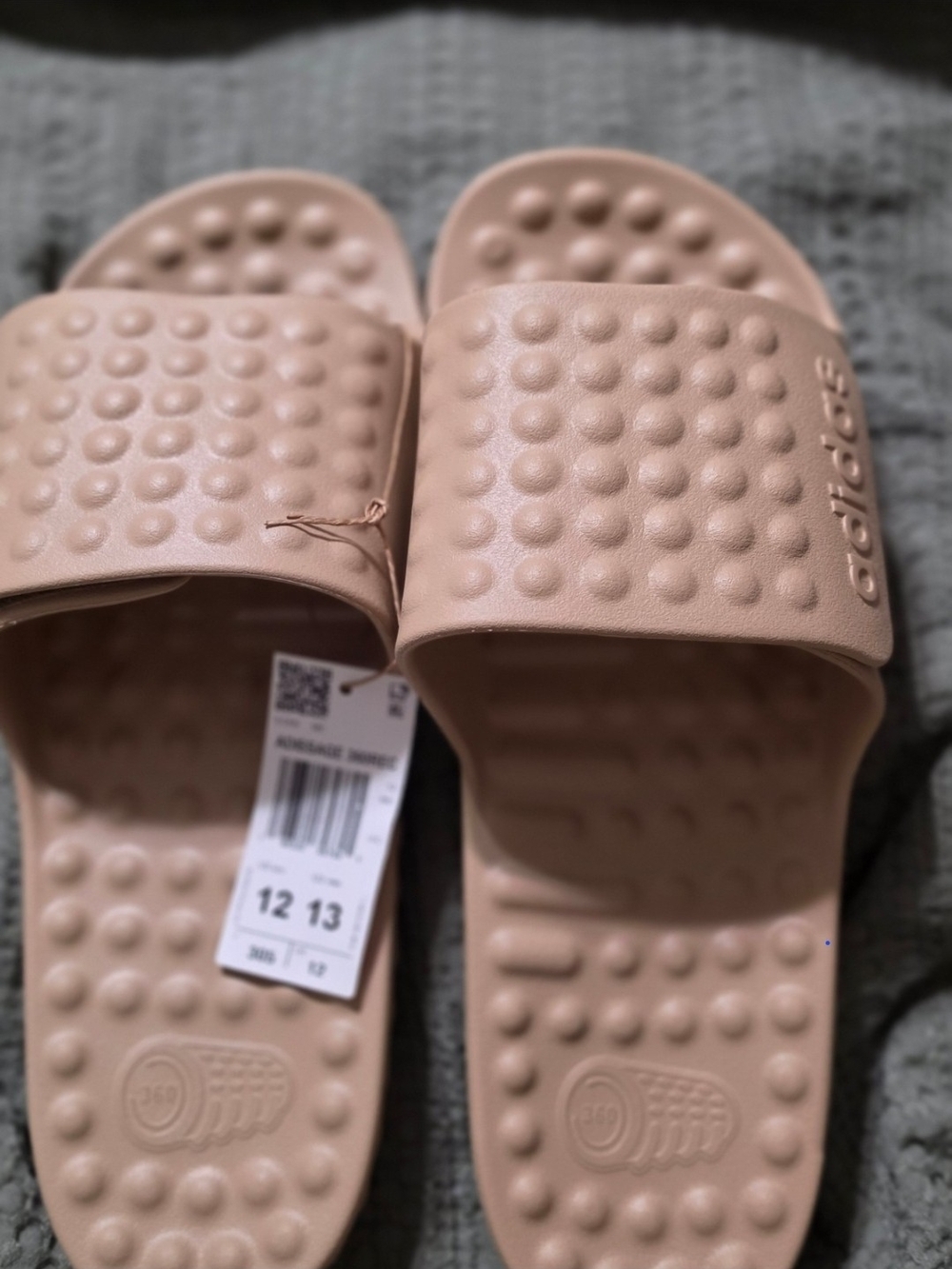 NWT Adidas Adissage 360 Rec Slides Warm Sandstone Beige Tan Men 12 Womens 13